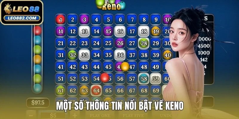 Một số thông tin nổi bật về keno