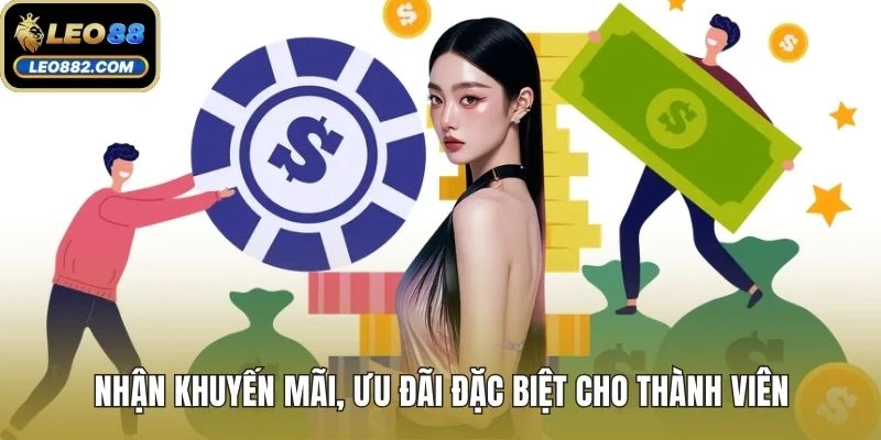 Nhận khuyến mãi, ưu đãi đặc biệt cho thành viên