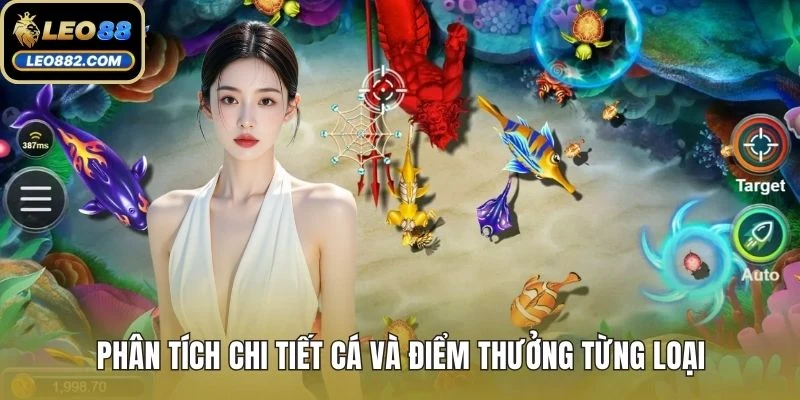 Phân tích chi tiết cá và điểm thưởng từng loại